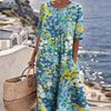 Aurora – Watercolour Floral Midi Dress